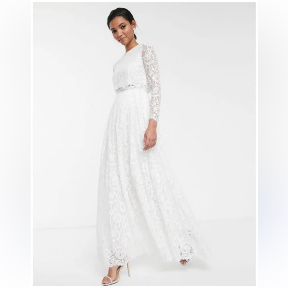 ASOS bridal White Lace dress